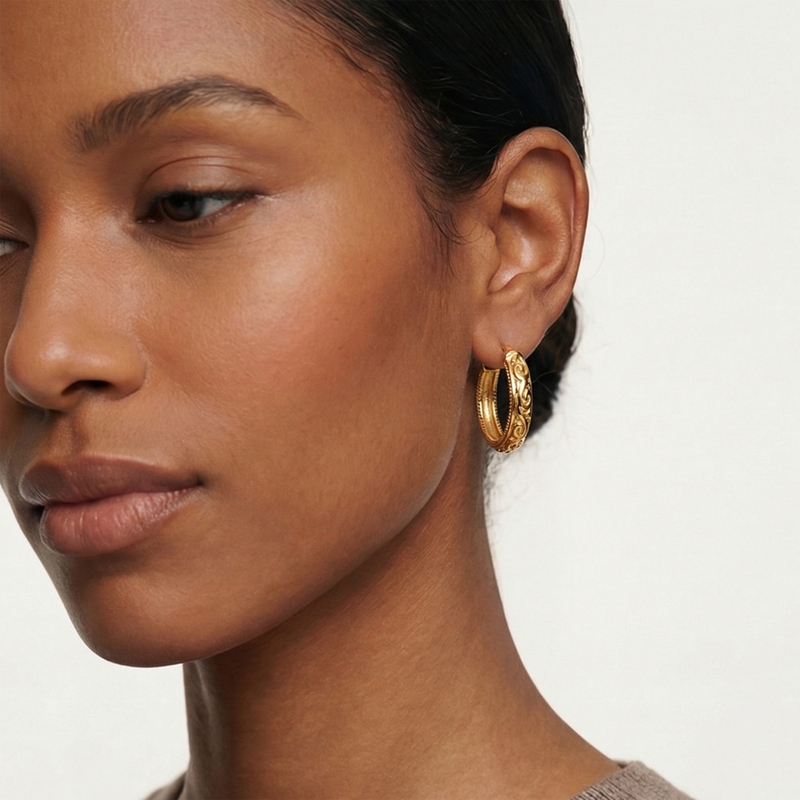 Women's S925 Hypoallergenic Classic Hoop Earrings